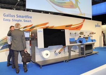 Gallus Innovation Days 2018’da yeni makine Gallus Smartfire’ın lasmanı yapıldı.