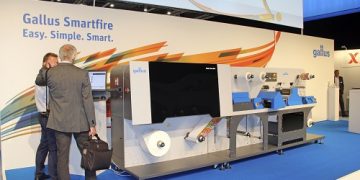 Gallus Innovation Days 2018’da yeni makine Gallus Smartfire’ın lasmanı yapıldı.