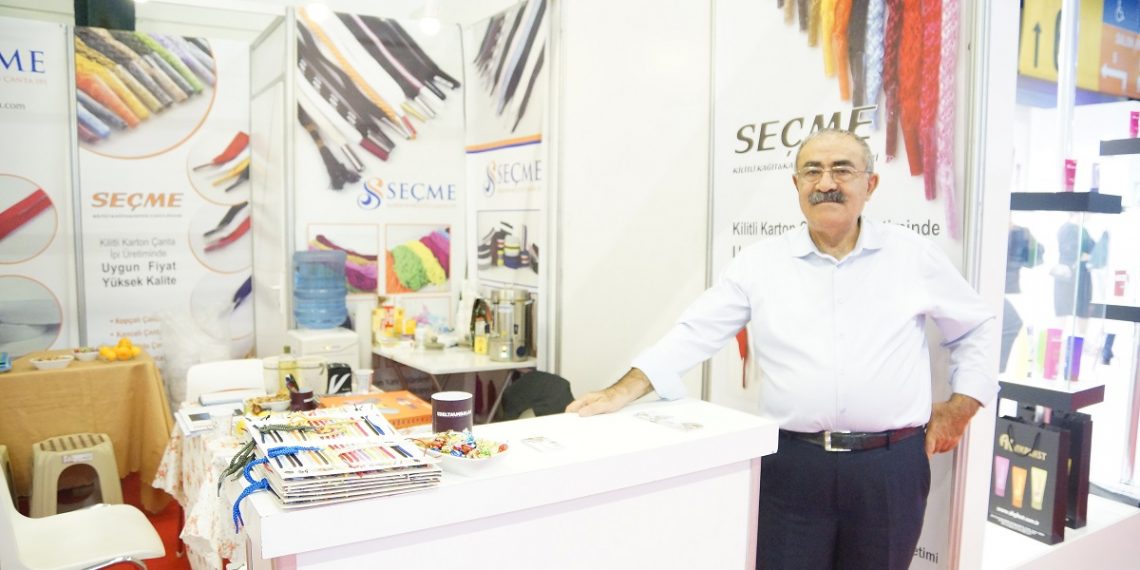Seçme Tekstil, fuarda kilitli çanta iplerini sergiledi