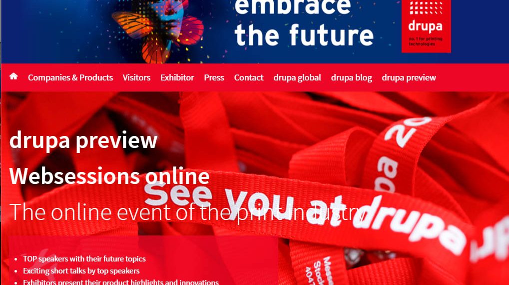 Drupa 2021 ve Interpack 2021 iptal: Çevrim içi ‘Sanal drupa’ düzenleniyor